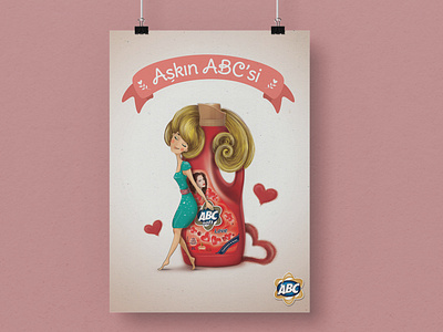 ABC Cleaning Product Posters,
Illustrations and Layout