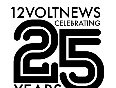 25 Year Anniversary 12Volt News Logomark