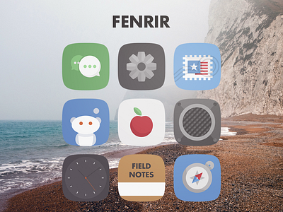 Fenrir - iOS 8 Theme app store clock ios jailbreak mail messages music notes reddit safari settings theme