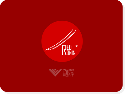 RedRonin design flat inkscape japan logo ronin samurai vector