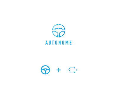 Autonome Logo adobe illustrator artificial intelligence autonome dailylogochallenge design driving logo self driving vector