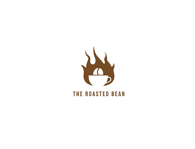 The Roasted Bean Logo adobe illustrator coffee dailylogochallenge design logo vector