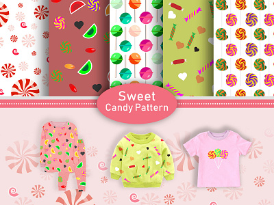 Sweet Candy candy design illustration ilustrator lolipop patterns strawberry sweet textile vector