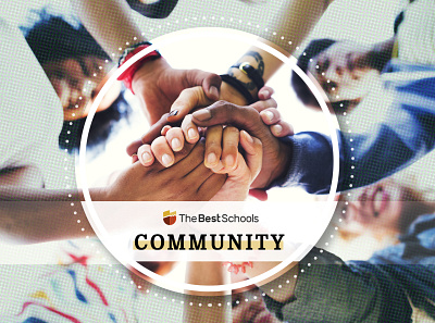 Community TheBestColleges.org design illustration image editing photoshop