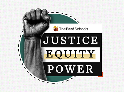 Degrees That Fight Racism TheBestSchools.org branding design image editing photoshop typography