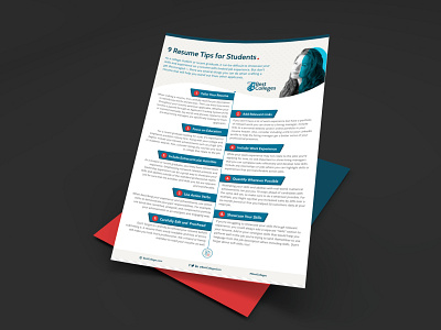 9 Resume Tips for Students BestColleges.com brand identity image editing pdf design photoshop print typography