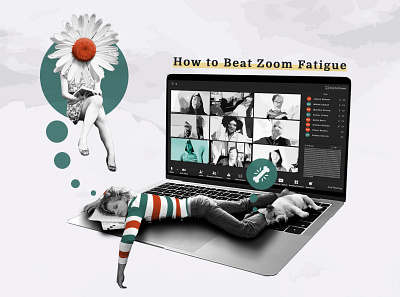 How to Beat Zoom Fatigue brand identity design image editing photoshop