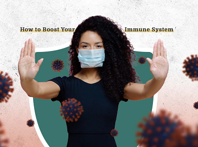 How to Keep Immune System Healthy design photoshop