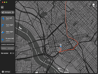 Map app branding clean daily ui dailyui design flat icon illustration location location tracker map map ui minimal navigation ui ux vector web website