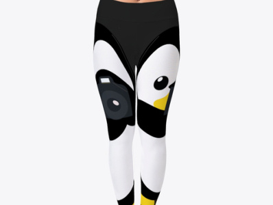 Penguin Photography Leggings black and white design leggings penguin product design