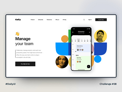 Daily UI 038 • Calendar 100daychallenge calendar calendar app callendar colorful dailly ui 38 daily 38 dailyuichallenge dashboard landing page management app month planning project schedule team to do app