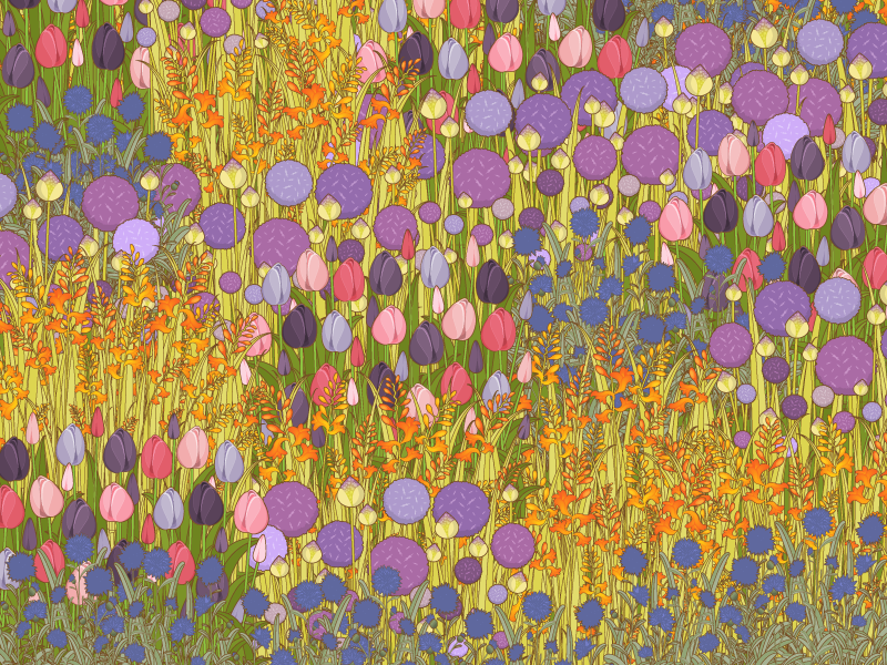 Garden dribbble