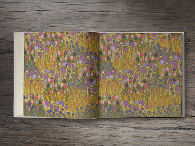 English country garden (spread) book flowers illustration illustrator nature