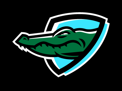 Gator gator head logo sports