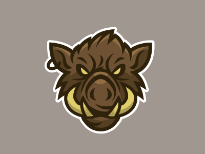 Hog illustration by Gyula Nemeth on Dribbble