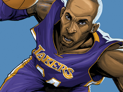 Kobe basketball illustration kobe nba sports