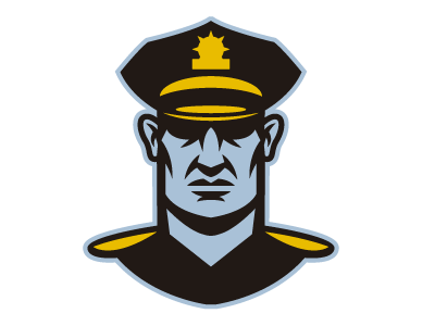 PoliceHead (for a rugby team) head logo police rugby sports team
