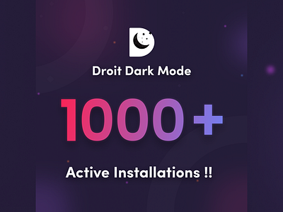 Droit Dark Mode 1K Active Installations dark mode design illustration night mode ux wordpress wp