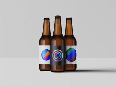 Gradient Mess Labels ambient artwork beer bottle colourful concept designer dribble gradient gradient color graphic design illustraion label label design package packaging space