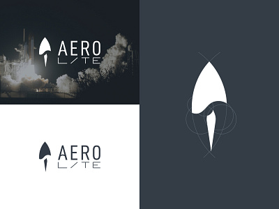 Aerolite branding graphic design logo minimal vector