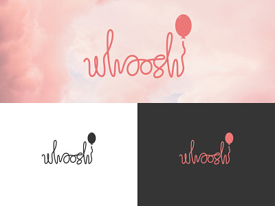 Whoosh branding graphic design logo minimal vector