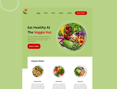 Food Landing Page app design food landing page ui web