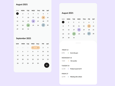 Calendar Screen