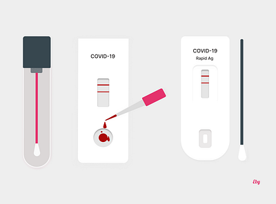 Covid test kits illustrations covid test kits design illustration