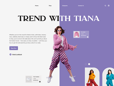 Fashion Landing Page app design ui ux web