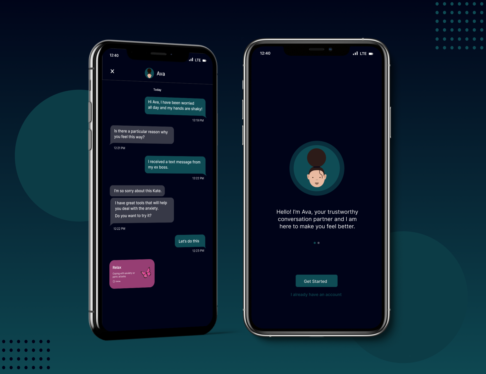 Ava: A chatbot for a mental health app by Ebere Wilson on Dribbble