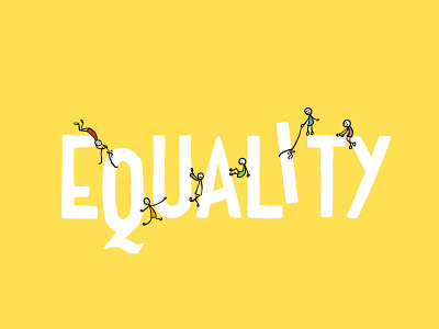 Equality equality hand drawn handlettering human illustration inequality lgbt polish psychology rainbow