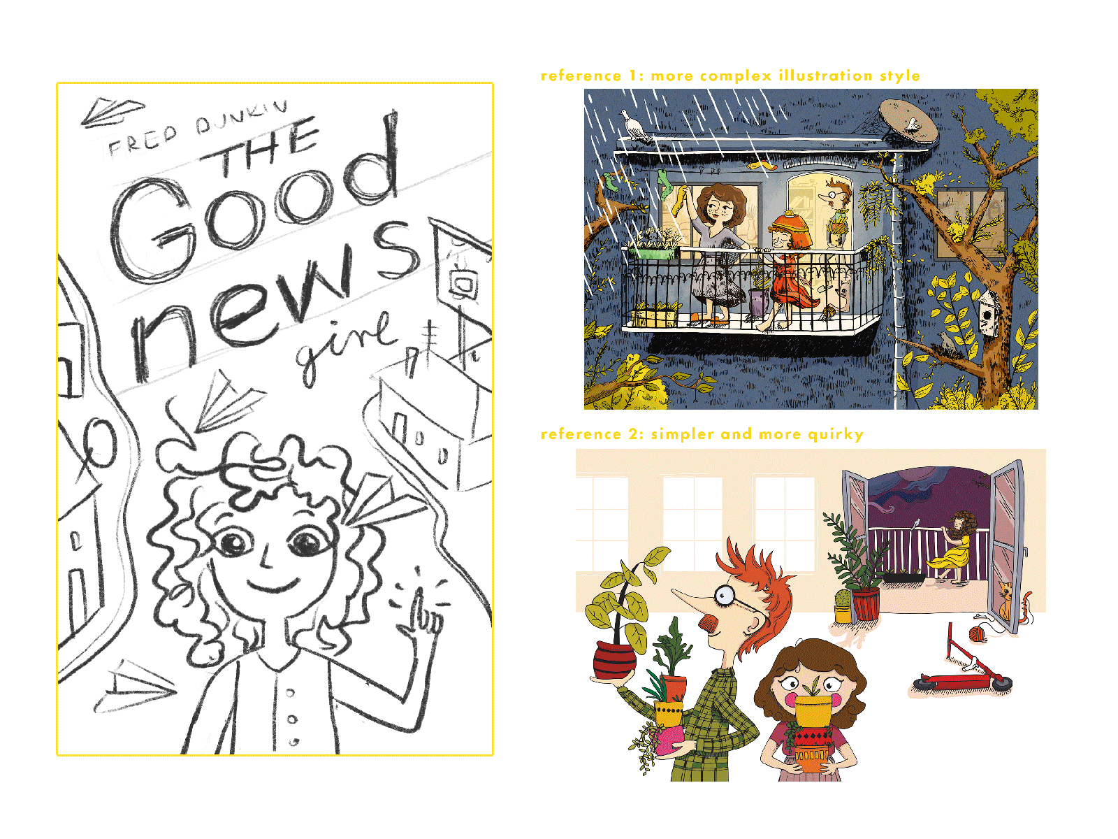 The good news girl | book cover bok cover children cover educational illustration hand drawn handlettering illustration kids illustration