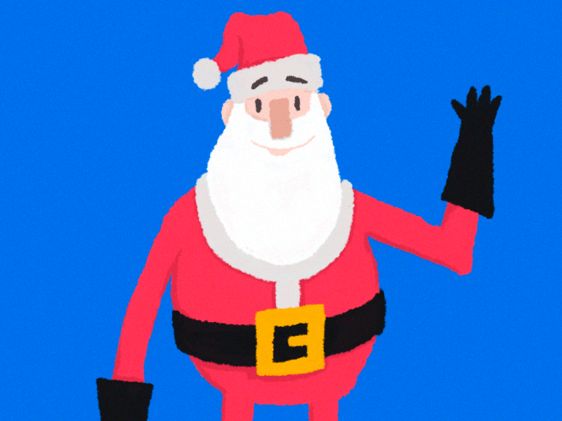 Santa - Merry Christmas after effects animated animation character design christmas illustration motion motion graphics photoshop santa