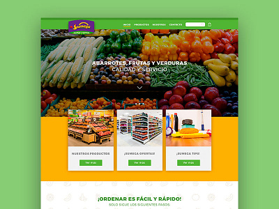 Sumega - Landing Page ecommerce food landing market store web