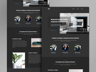 Renovation Company - Landing page branding dark dark ui design landingpage logo minimal ui ui design ux web webdesign website