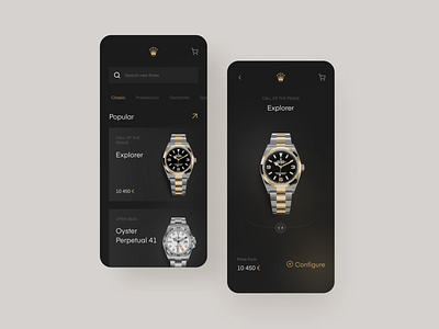 Watches Store - concept design