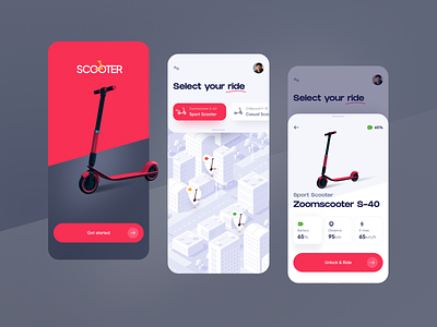 Scooter Rental App - Design Concept