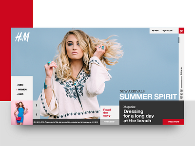 H&M store concept concept design hm ui ux web design