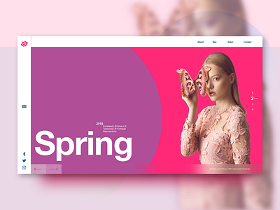 Beauty shop_Home Page desktop fullscreen portfolio portfolio design responsive ui ux web web design website