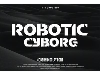 Robotic Cyborg Font