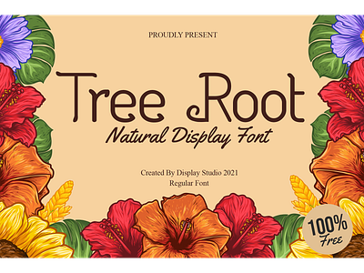 Tree Root Font branding decorative display font free freebies green logotype natural party tree root