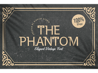 The Phantom Font branding decorative display elegant font free freebies logotype retro the phantom vintage