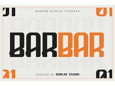 Barbar Font barbar branding decorative display fancy font logotype modern typeface