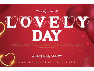 Lovely Day Font branding decorative display fancy font logotype lovely day modern typeface unique valentine
