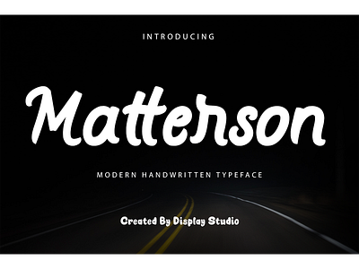 Matterson designfont