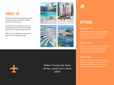 Dubai Travel Brochure Design