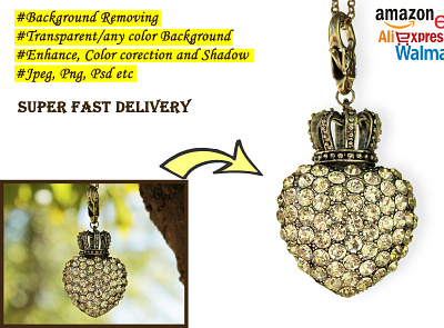 jewellery BackGround Removal background removal color correction image background shadow