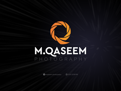 M.Qaseem Photography Logo branding design graphic design logo vector