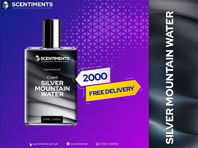 Banner design - Scentiments Perfumes branding design graphic design illustration typography vector