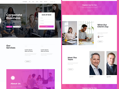 Website UI Design  - Corporate Business